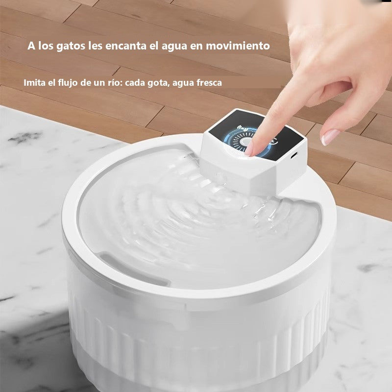 Wireless cat water fountain with sensor