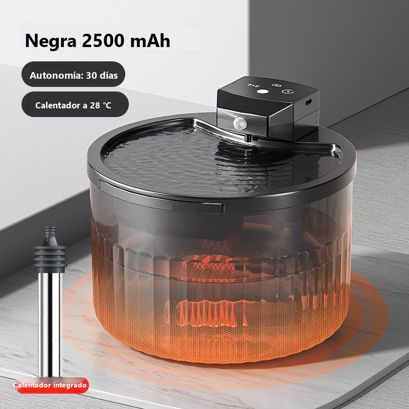 Wireless cat water fountain with sensor