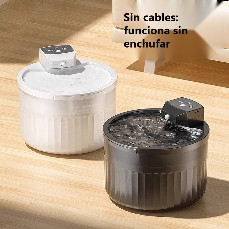 Wireless cat water fountain with sensor