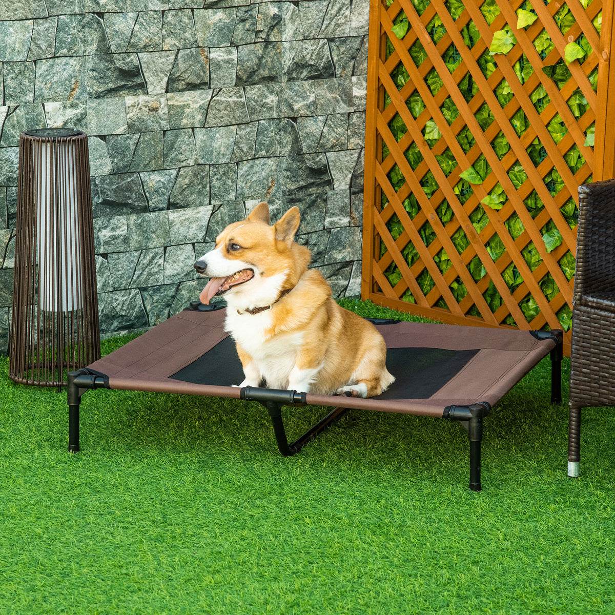 Cama elevada para perros y gatos 92 x 76 cm