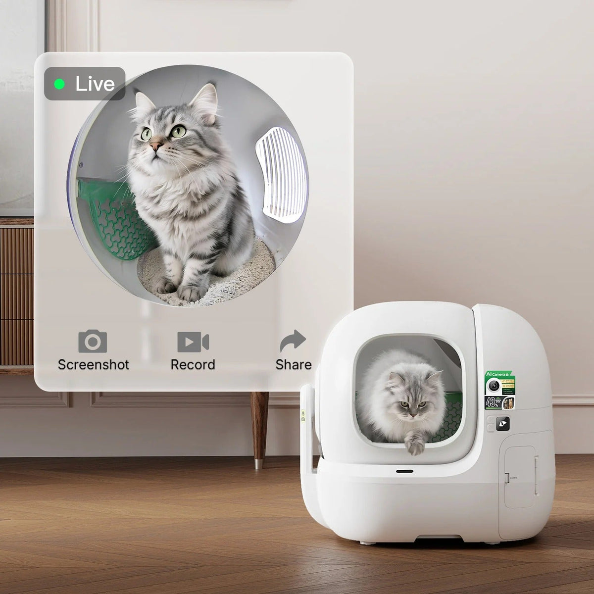 PETKIT Purobot Max Pro 2 · Arenero automático con IA y sensores de peso