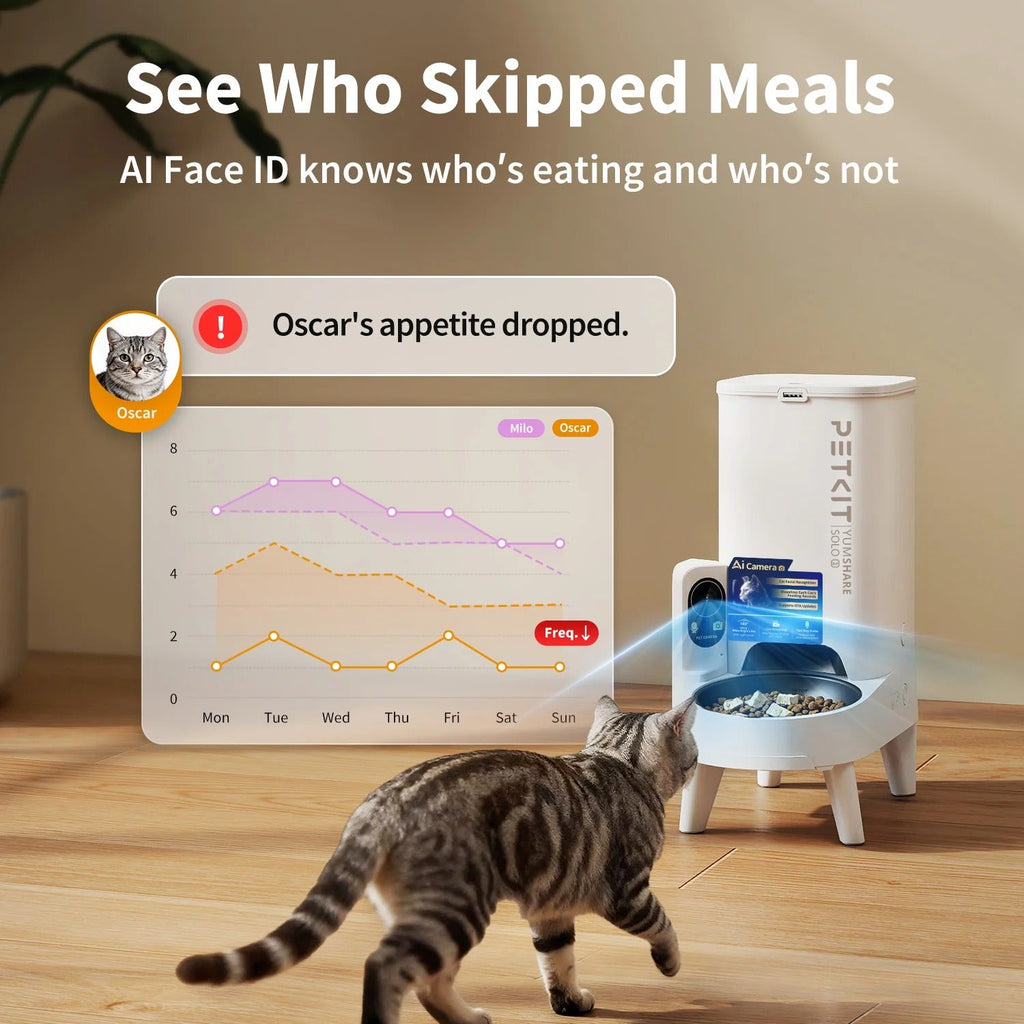 PETKIT YumShare Solo 2 · Comedero automático con cámara y reconocimiento facial, foto 6 de 6