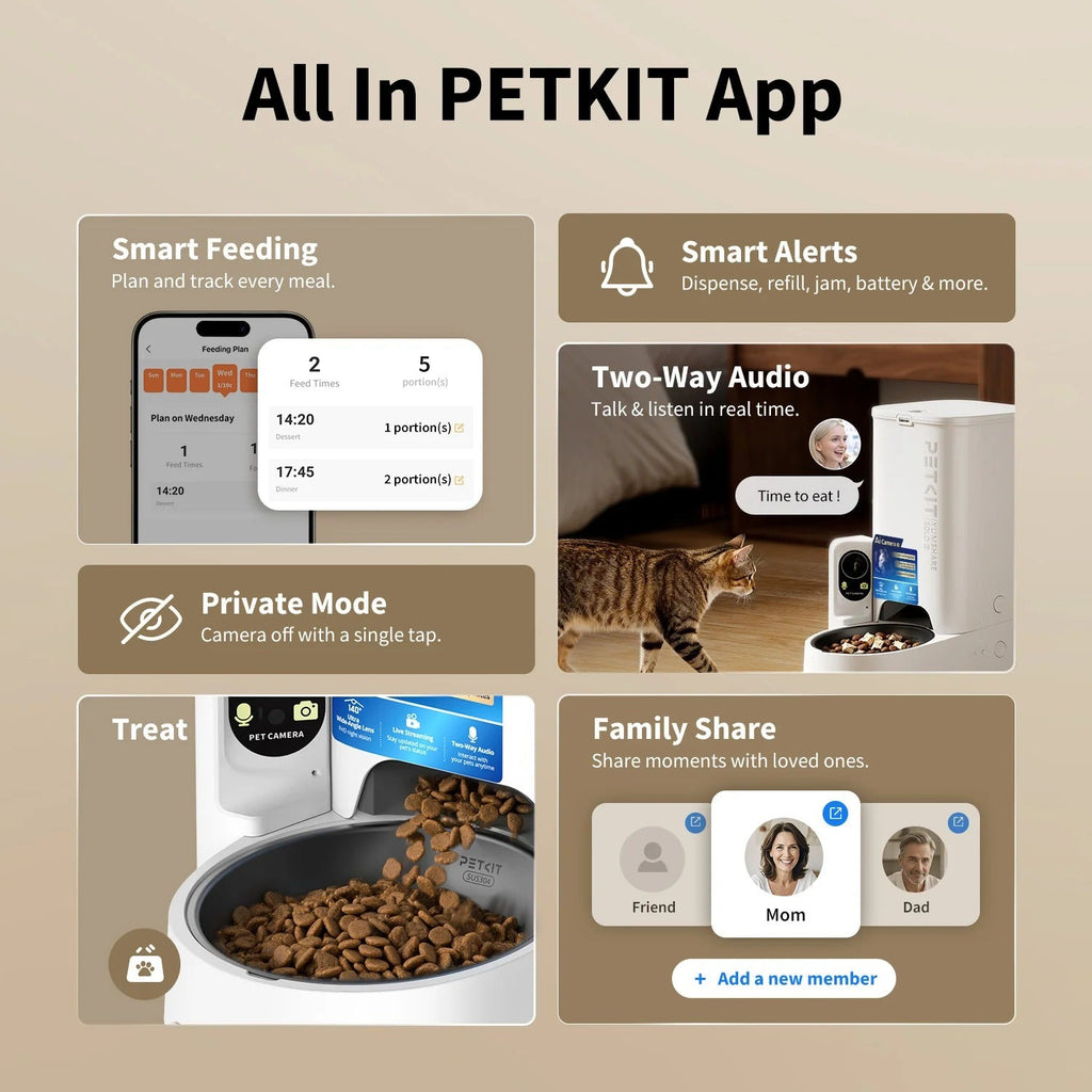 PETKIT YumShare Solo 2 · Comedero automático con cámara y reconocimiento facial