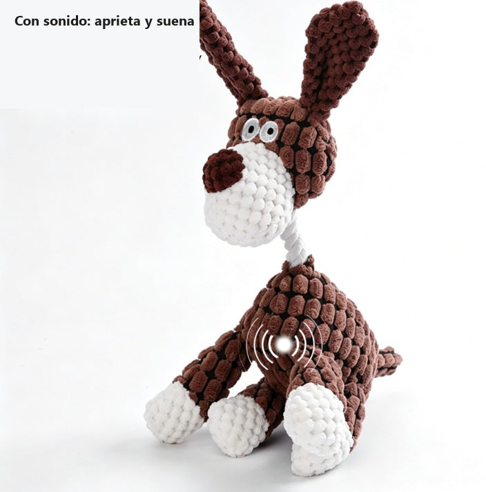 Juguete sonoro de peluche para perros y gatos
