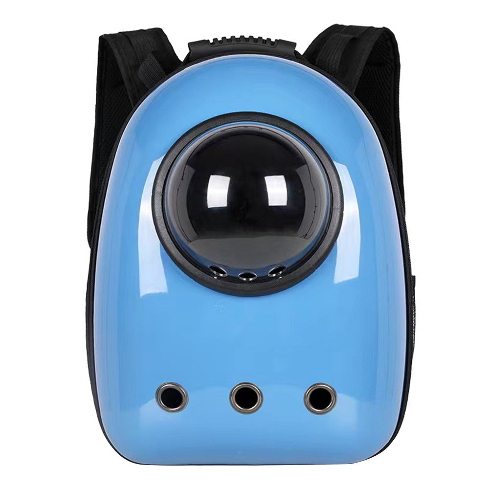 Mochila transportín para gatos y perros pequeños, azul