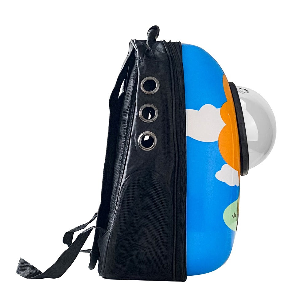 Mochila transportín para gatos y perros pequeños, con león, foto 2 de 3