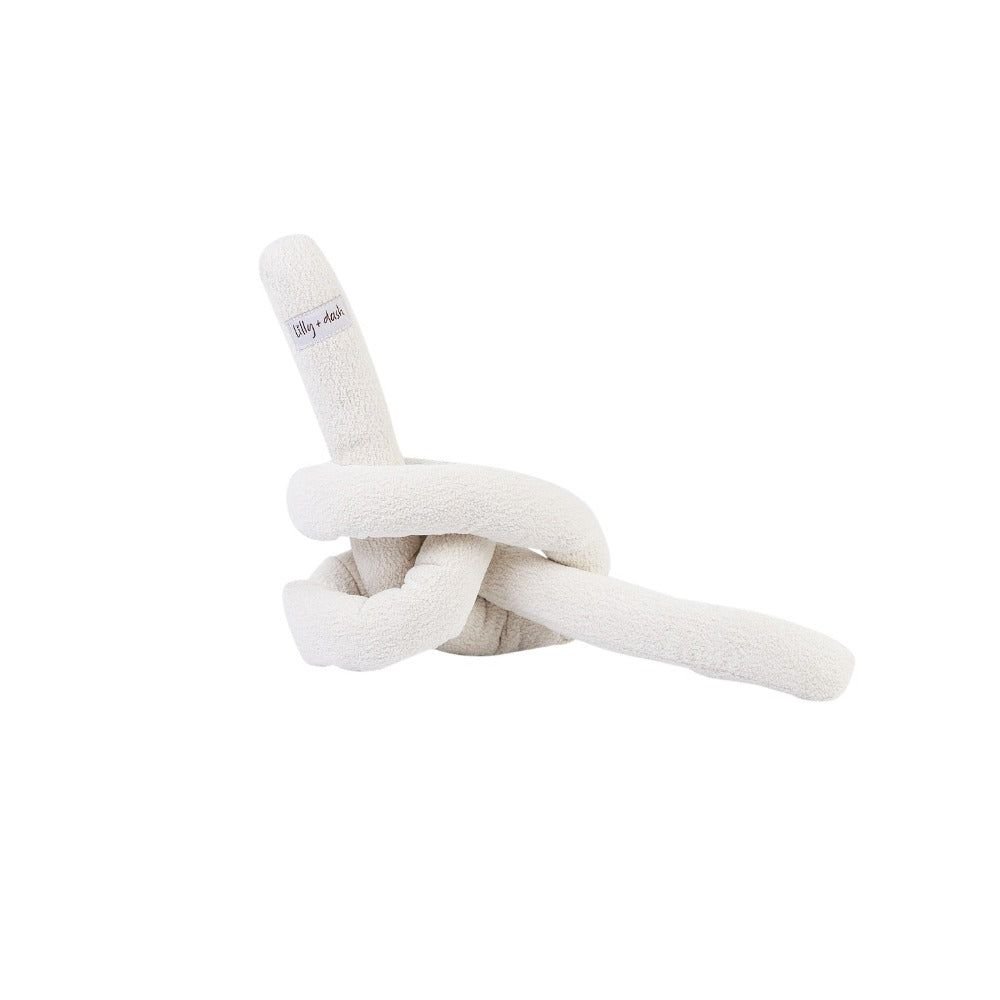 Juguete de nudo de algodón para perros – Blanco leche