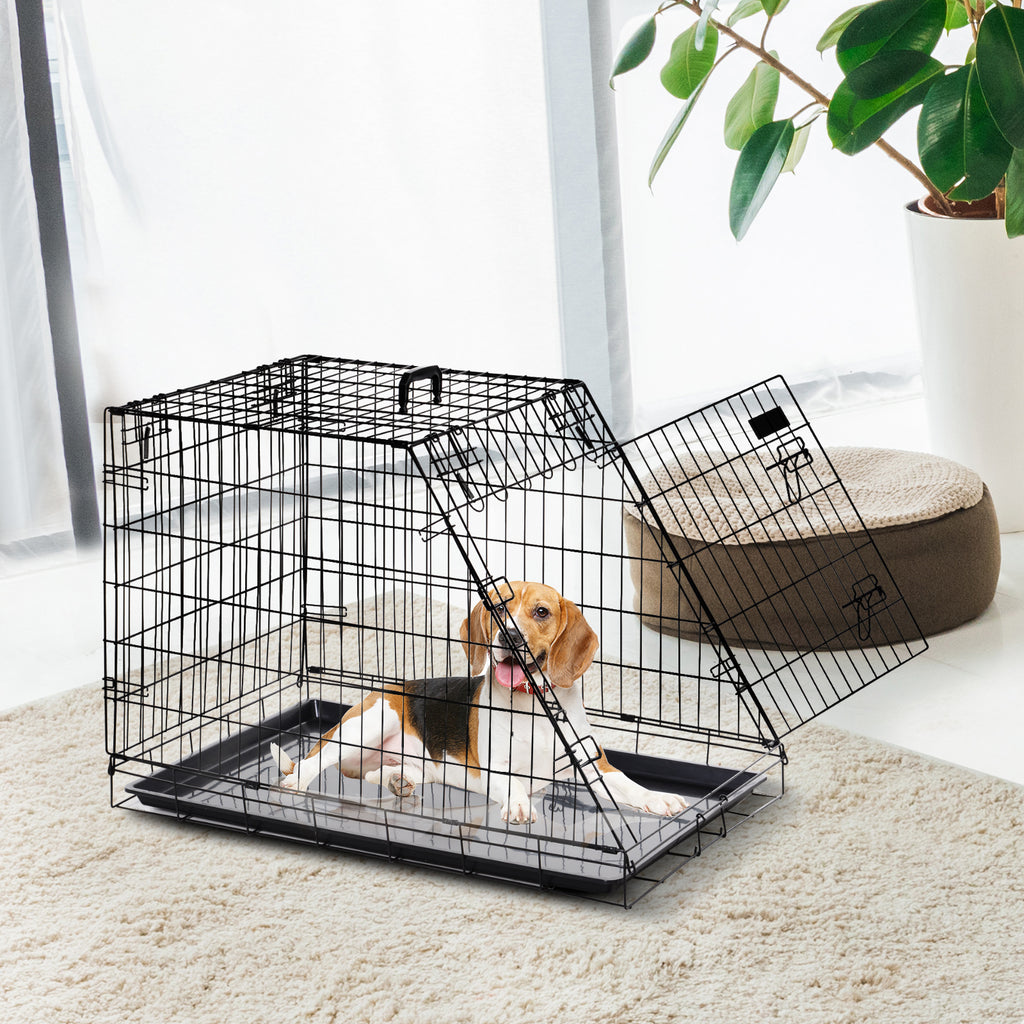 Jaula de transporte plegable para perro talla L