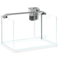 Acuario de cristal de 20 litros con luz LED y filtro