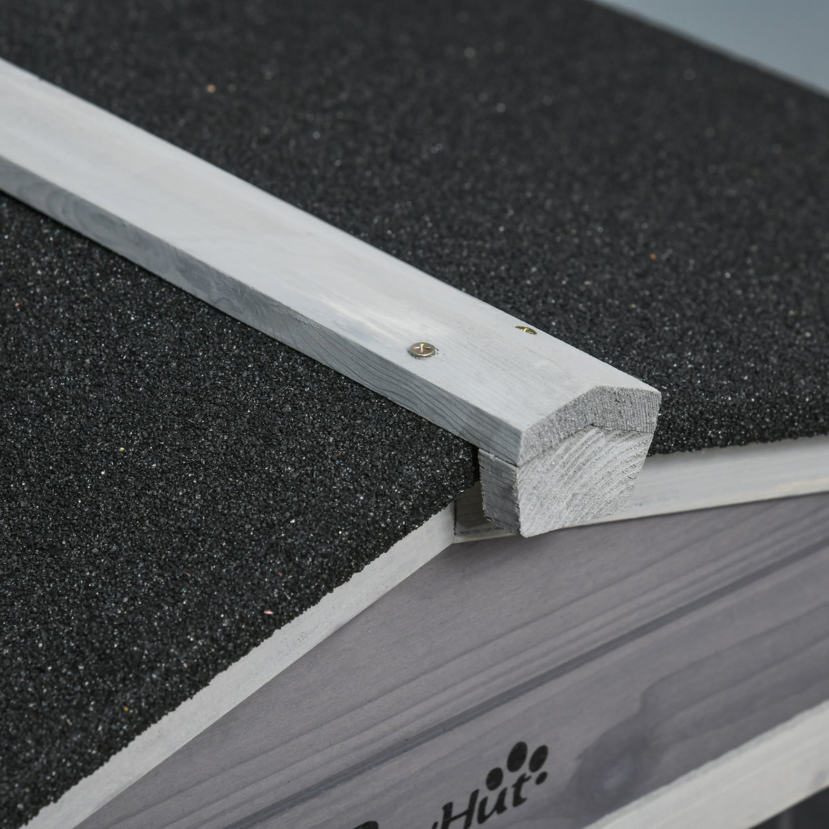 Conejera de exterior de madera con ruedas y 2 pisos, 157 x 53 x 99,5 cm, gris