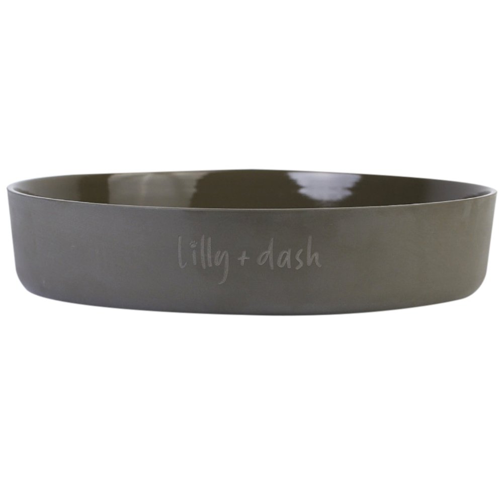 Cuenco Lilly + Dash de cerámica para exterior, 7 l – Gris antracita