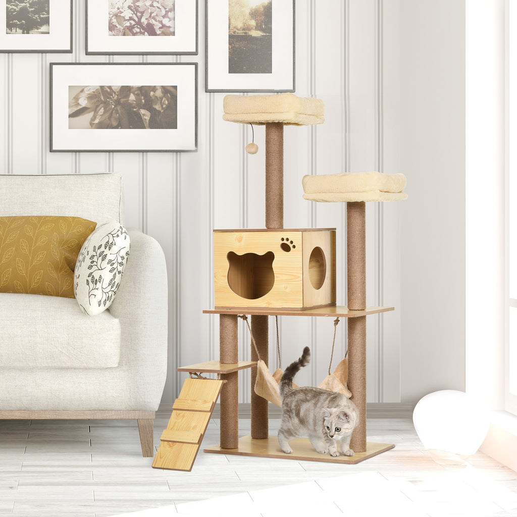 Árbol rascador para gatos con hamaca y plataformas, foto 3 de 9