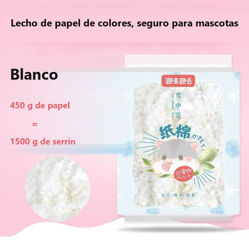 Lecho de papel absorbente para hámster