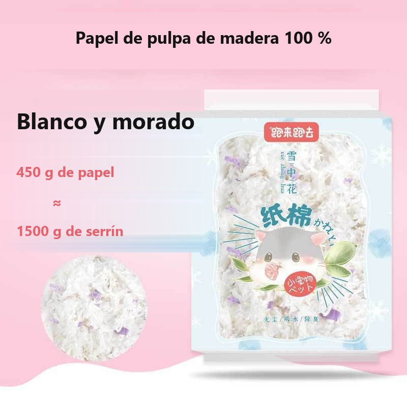 Lecho de papel absorbente para hámster