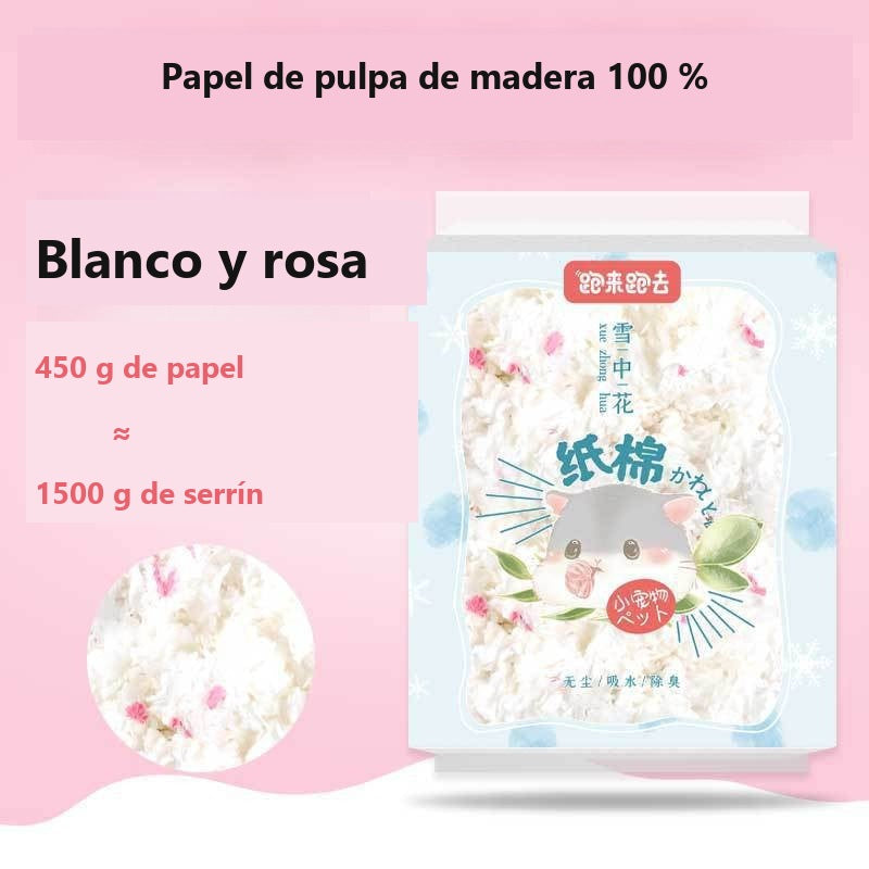 Lecho de papel absorbente para hámster
