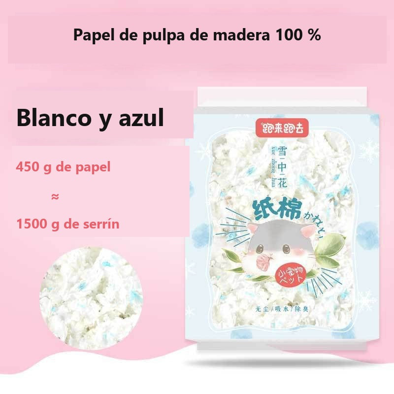Lecho de papel absorbente para hámster