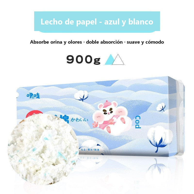 Lecho de papel absorbente para hámster