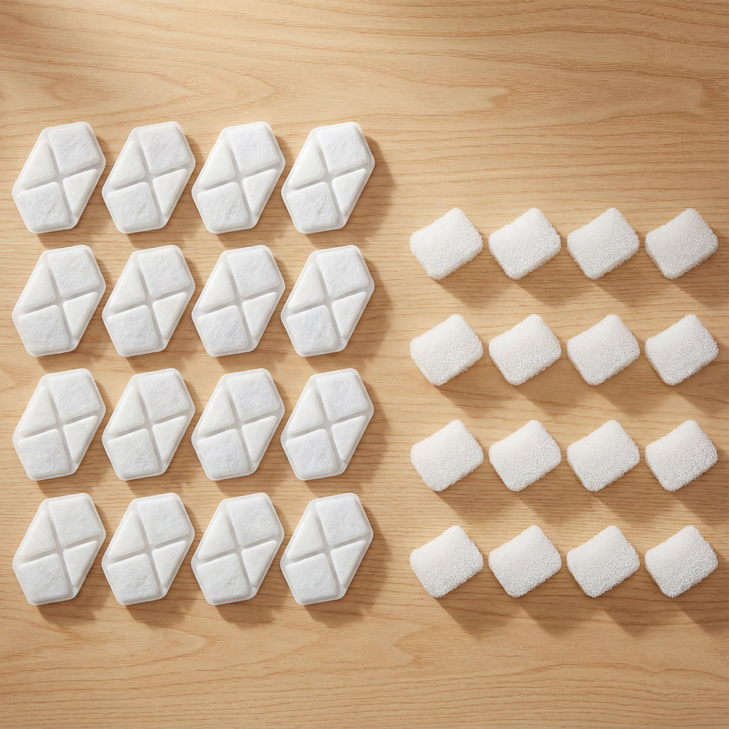 Pack de 16 filtros triples para fuentes de agua de mascotas