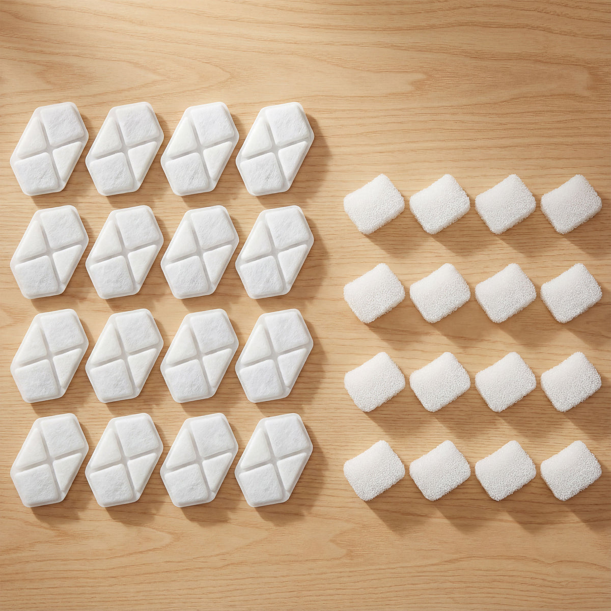 Pack de 16 filtros triples para fuentes de agua de mascotas