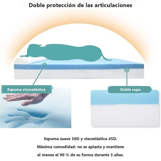Cama ortopédica para perros con espuma viscoelástica