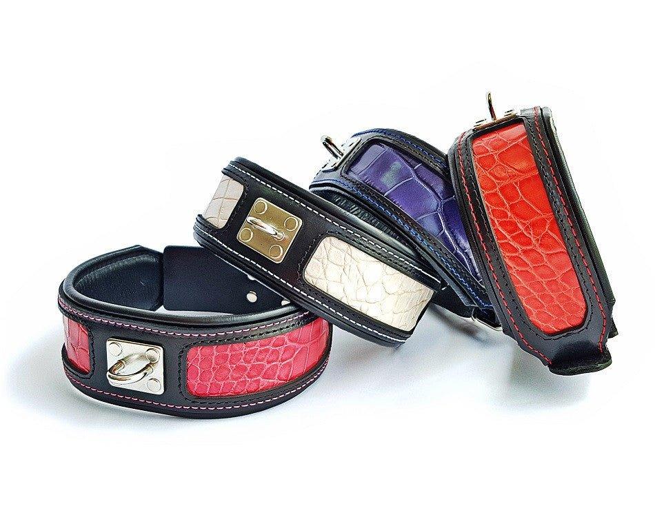Collar Bestia Reptile de cuero con estampado para perros, foto 2 de 5