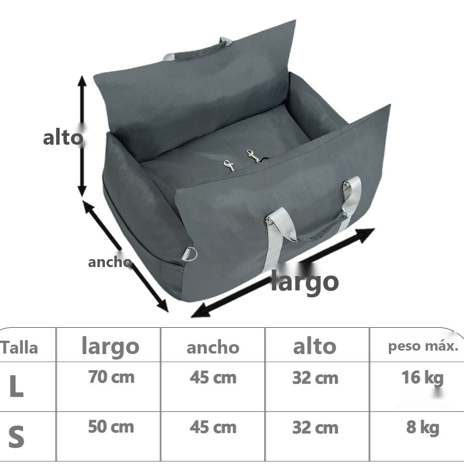 Cama de viaje acolchada para coche para perros y gatos - foto 3