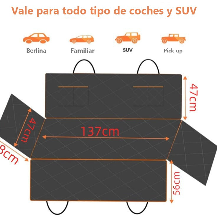 Funda protectora impermeable para asiento de coche para perros - foto 5