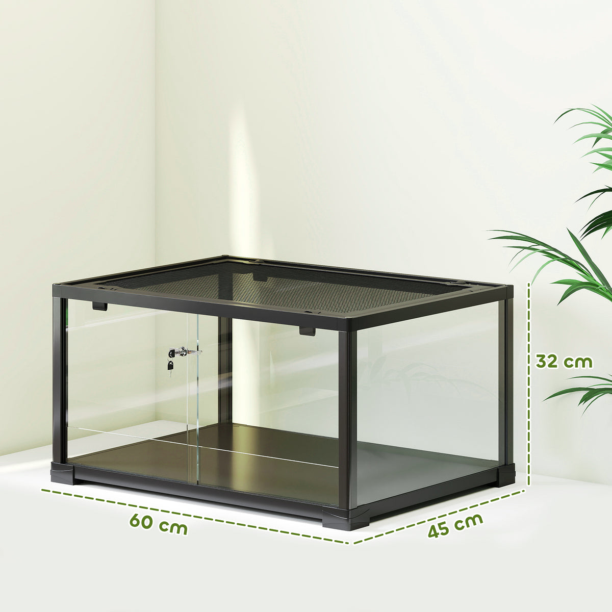 Terrario de cristal de 86 L