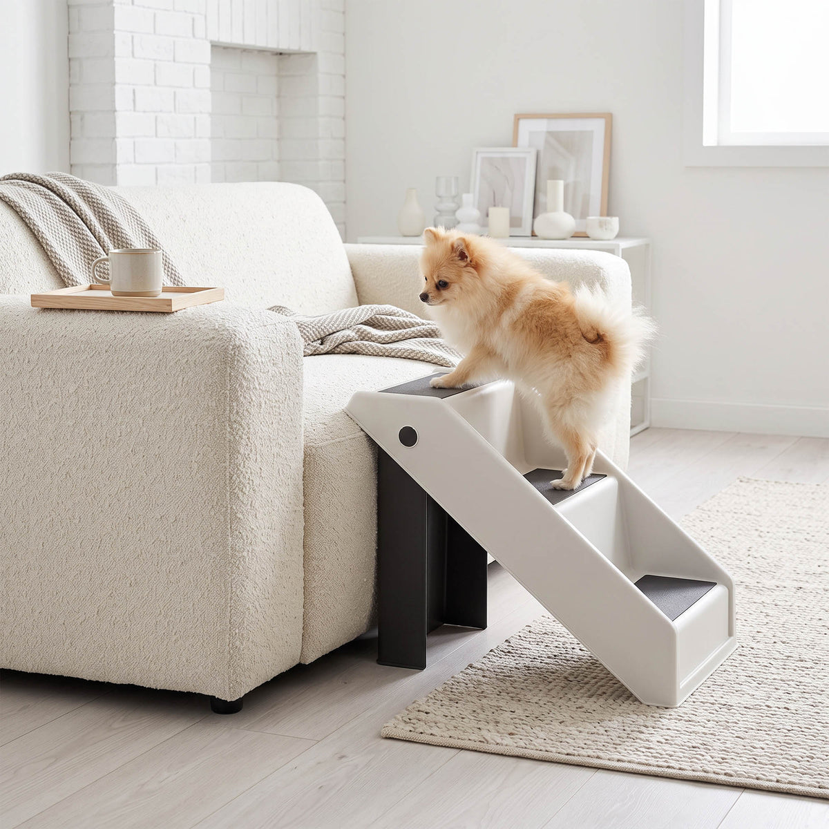 Escalera plegable de 3 peldaños para perros y gatos