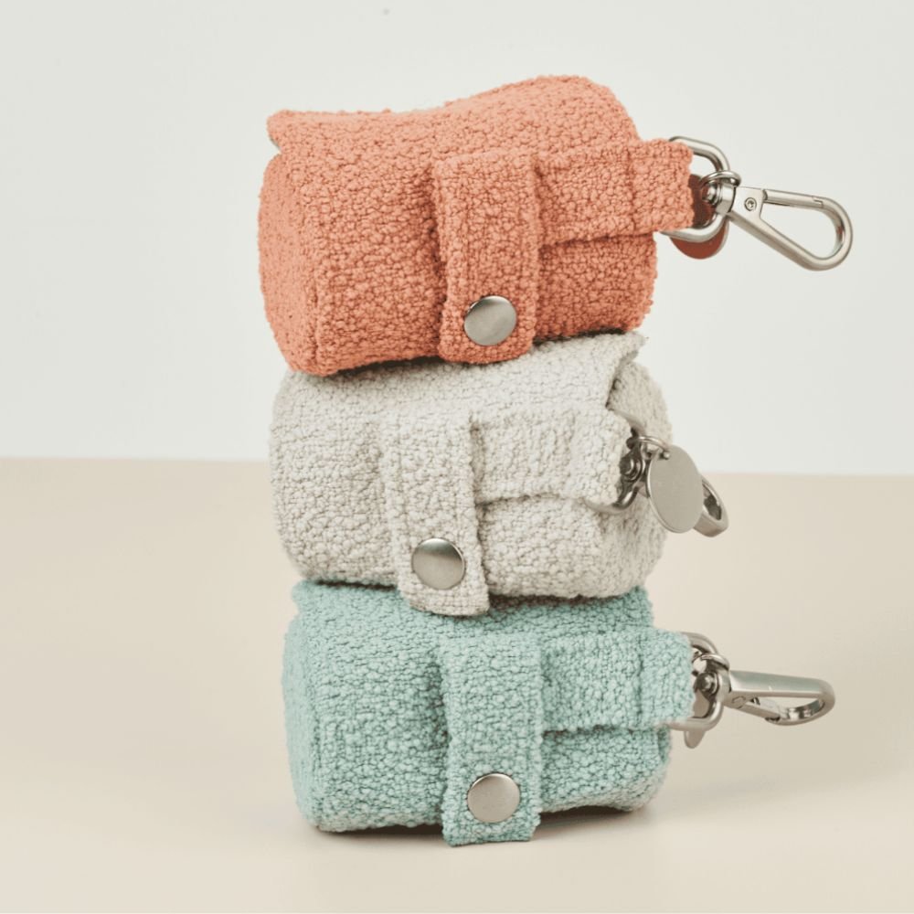 Portabolsas de Bouclé Color Nube para Paseos