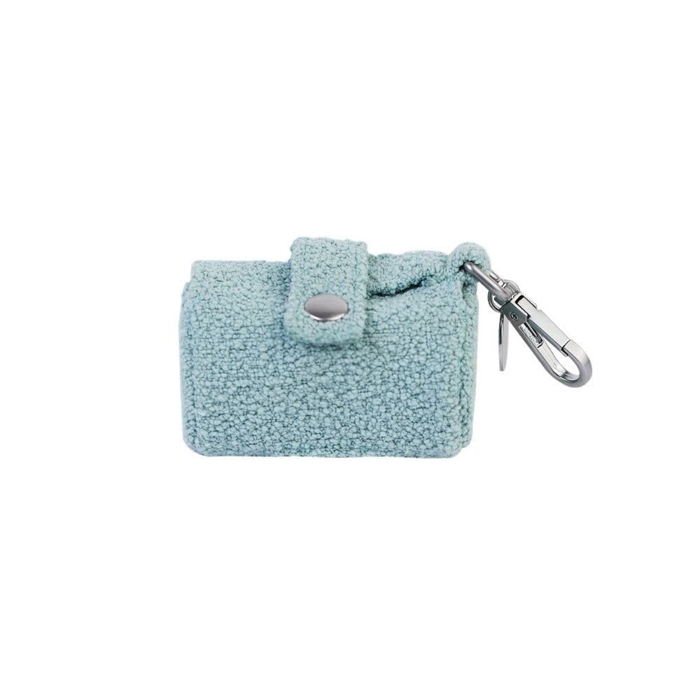 Portabolsas de Bouclé Color Nube para Paseos – Verde salvia