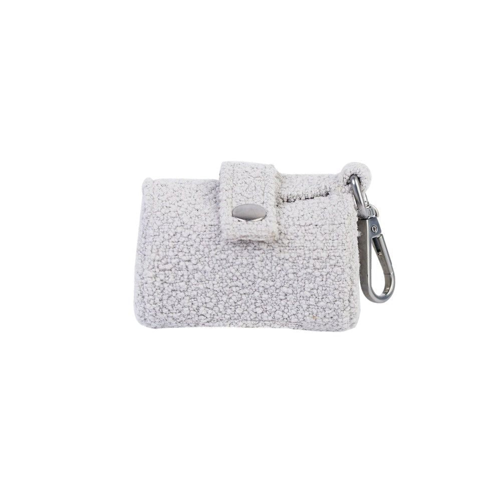 Portabolsas de Bouclé Color Nube para Paseos – Gris nube