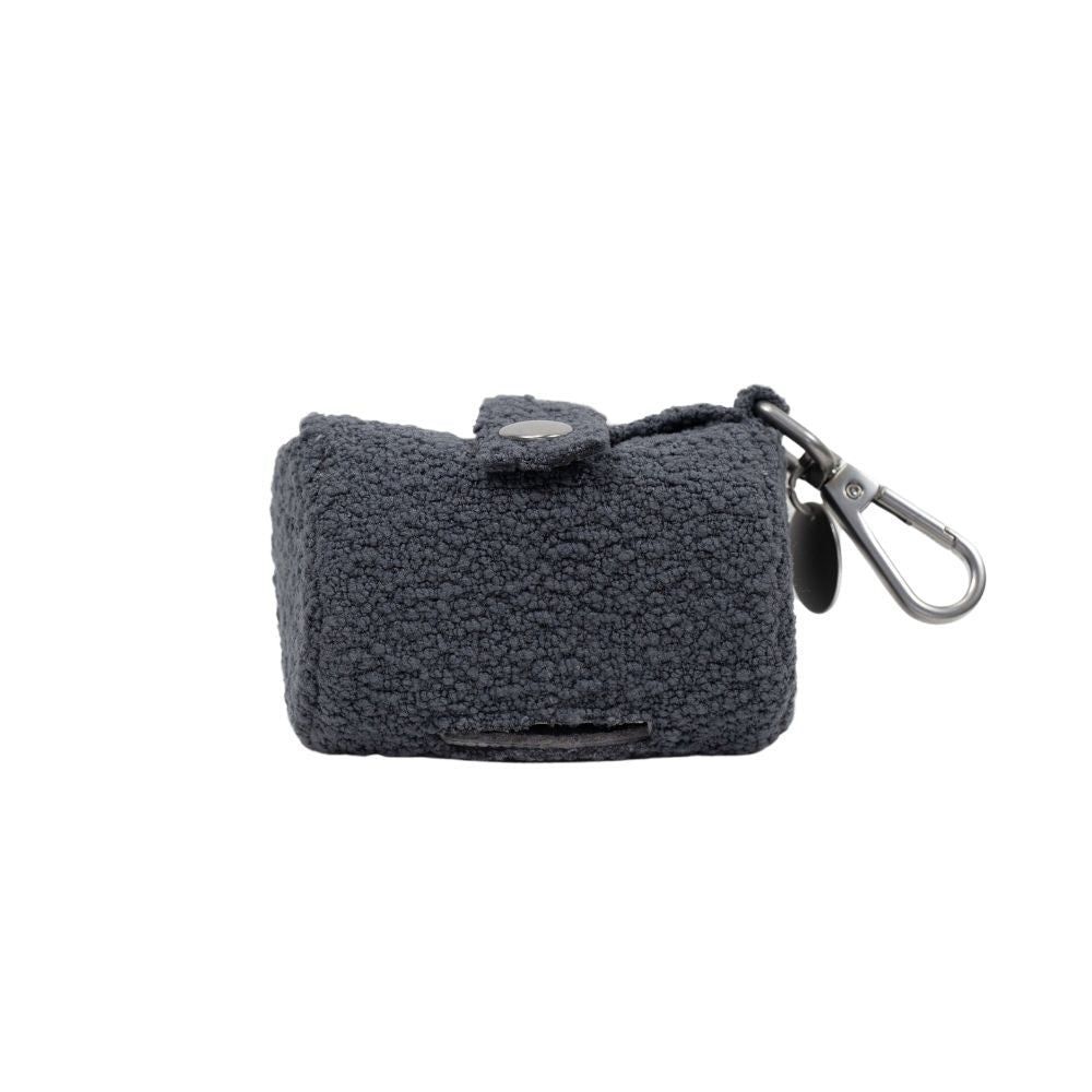 Portabolsas de Bouclé Color Nube para Paseos – Gris antracita