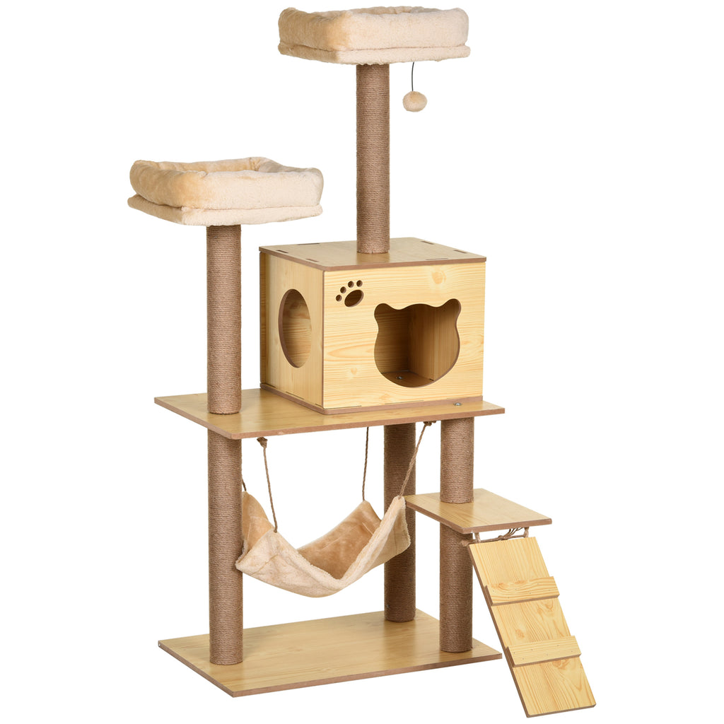 Árbol rascador para gatos con hamaca y plataformas, foto 5 de 9