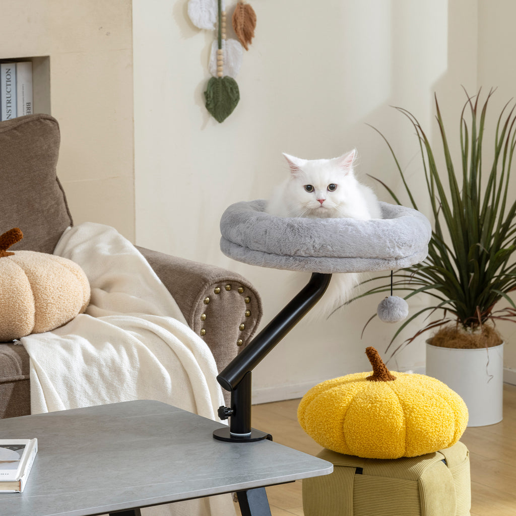 Cama de escritorio para gatos giratoria y ajustable