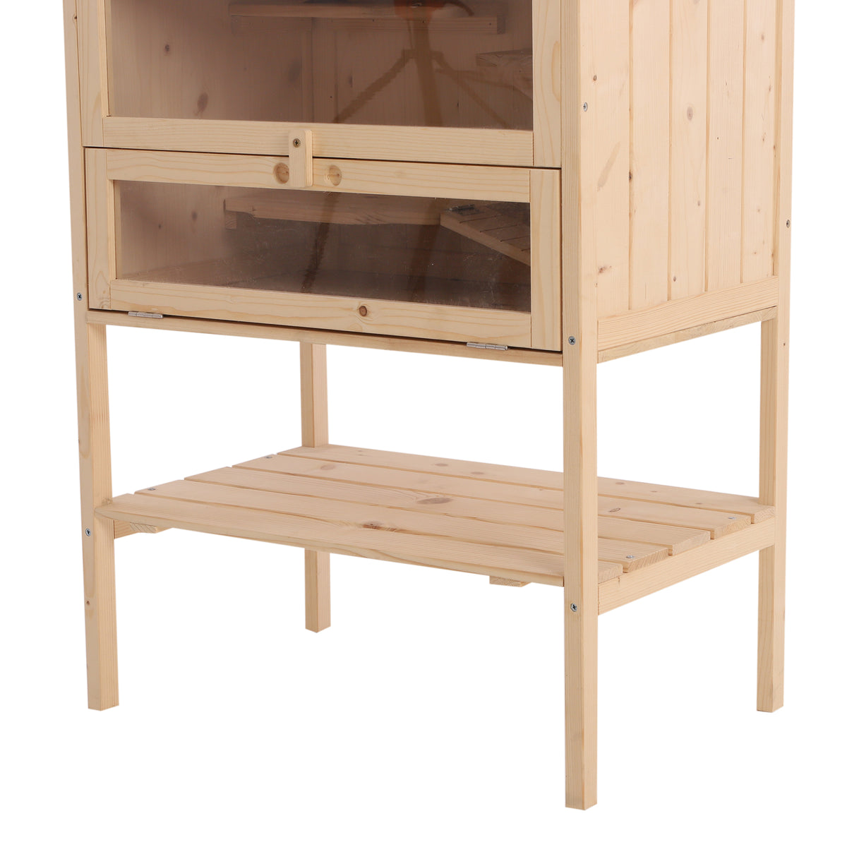 Jaula de madera de pino de 5 pisos para hámsters y roedores, 60 x 40 x 120 cm